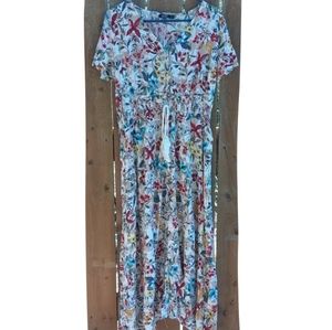 Aranee floral tropical  maxi dress